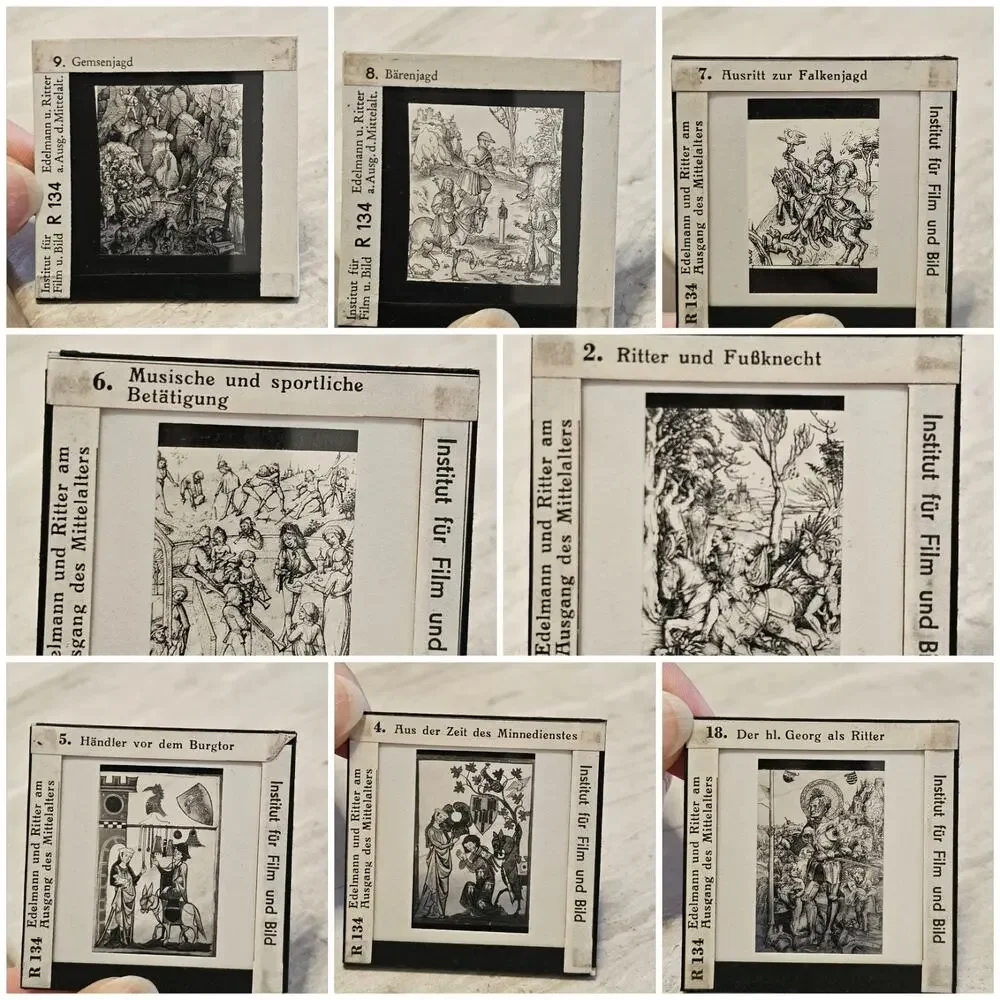 Vintage German Lantern Slides - Dr. Franz Stoedtner-Medieval Art & History FWU